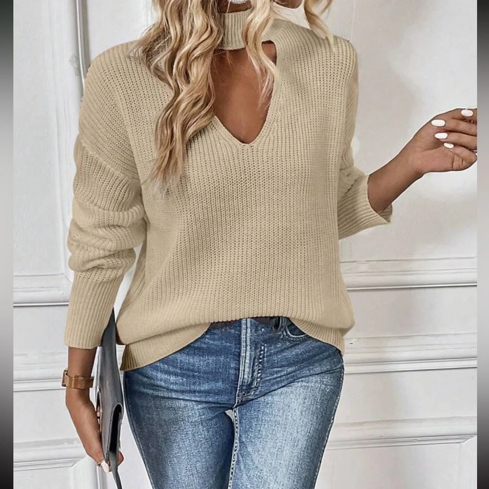 Boho cutout sweater top - Picture 6 of 16